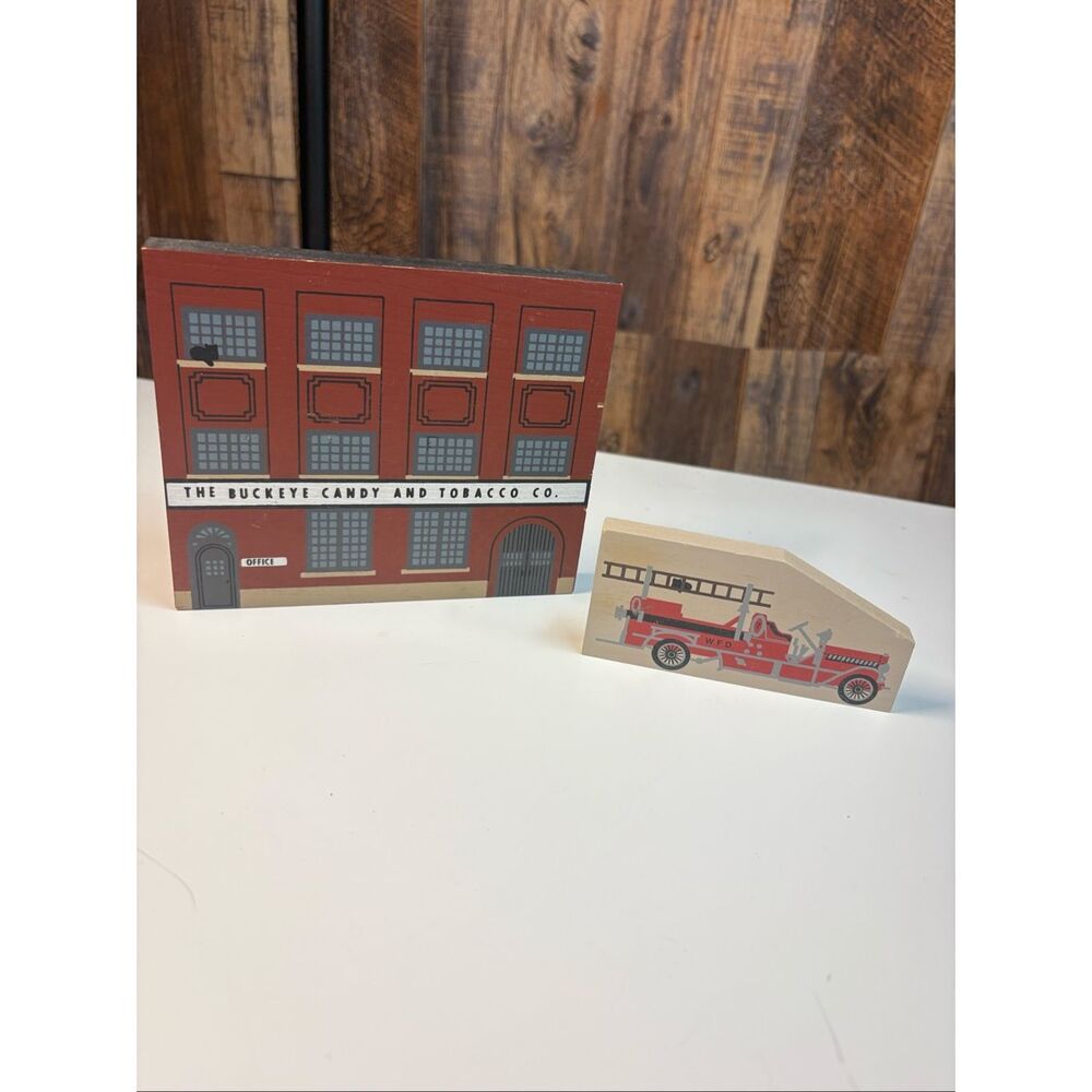 Lot of 2 The Cat’s Meow Candy company & fire truck